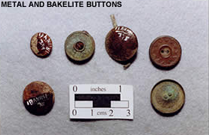 Metal and Bakelite Buttons