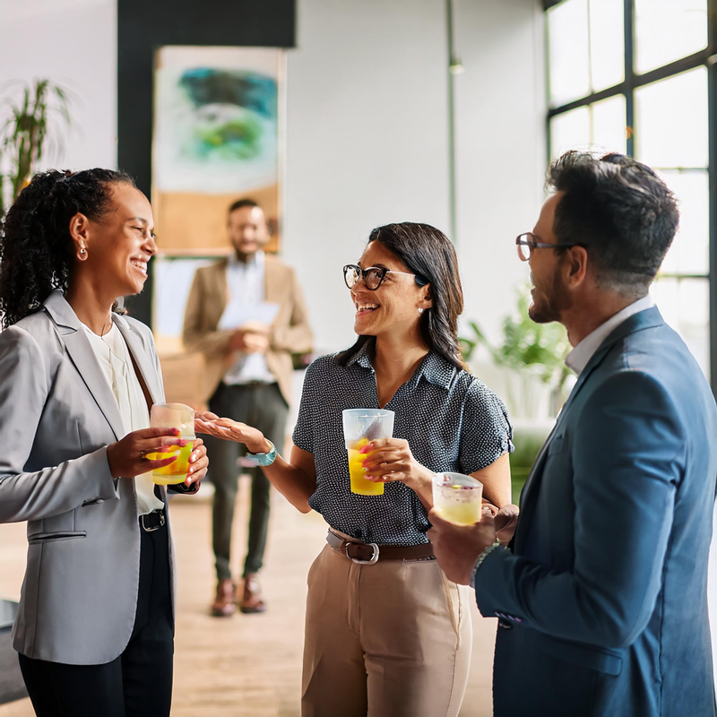 Business Associates at a Reception